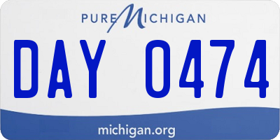 MI license plate DAY0474