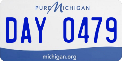 MI license plate DAY0479