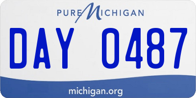 MI license plate DAY0487