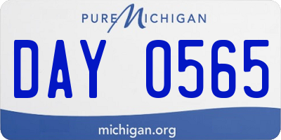 MI license plate DAY0565