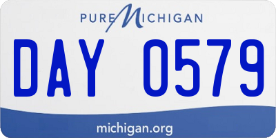 MI license plate DAY0579