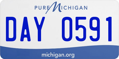 MI license plate DAY0591