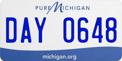 MI license plate DAY0648