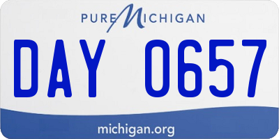 MI license plate DAY0657
