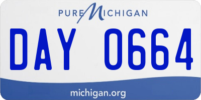 MI license plate DAY0664