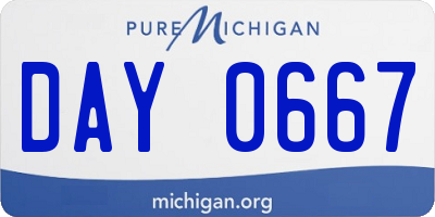 MI license plate DAY0667