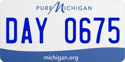 MI license plate DAY0675