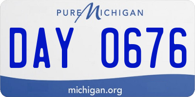 MI license plate DAY0676