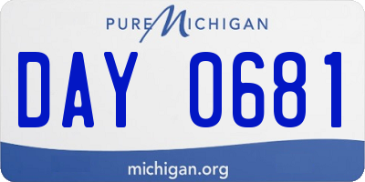 MI license plate DAY0681