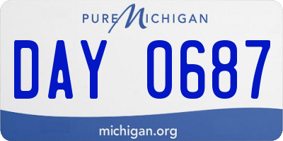 MI license plate DAY0687