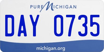 MI license plate DAY0735
