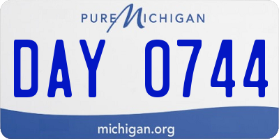 MI license plate DAY0744