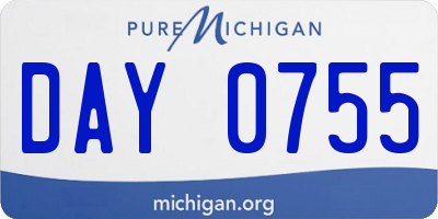 MI license plate DAY0755