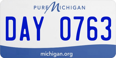 MI license plate DAY0763