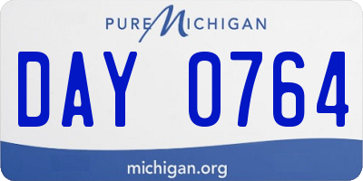 MI license plate DAY0764
