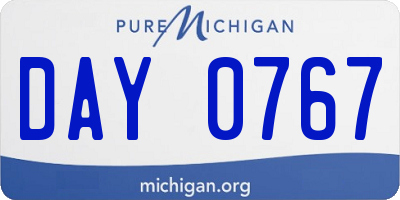 MI license plate DAY0767