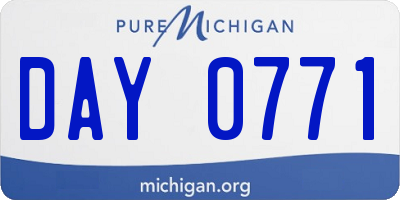 MI license plate DAY0771