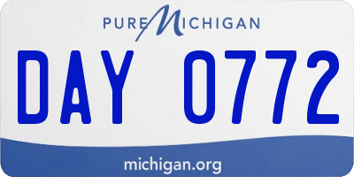 MI license plate DAY0772