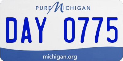 MI license plate DAY0775
