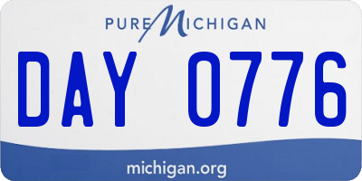 MI license plate DAY0776