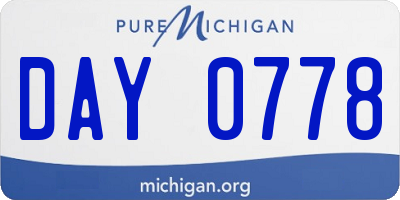 MI license plate DAY0778
