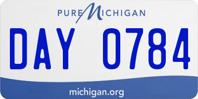 MI license plate DAY0784