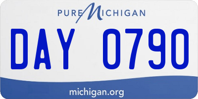 MI license plate DAY0790