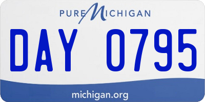 MI license plate DAY0795
