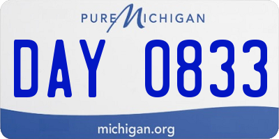 MI license plate DAY0833