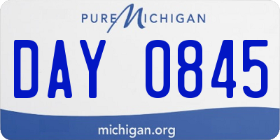 MI license plate DAY0845