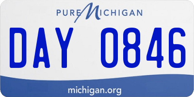 MI license plate DAY0846