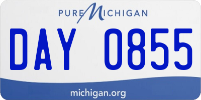 MI license plate DAY0855