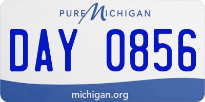 MI license plate DAY0856