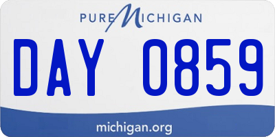 MI license plate DAY0859