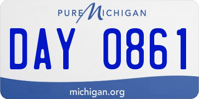 MI license plate DAY0861