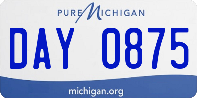 MI license plate DAY0875