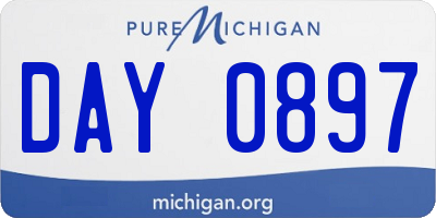 MI license plate DAY0897
