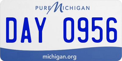 MI license plate DAY0956