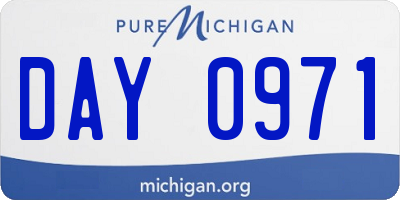 MI license plate DAY0971