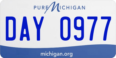 MI license plate DAY0977