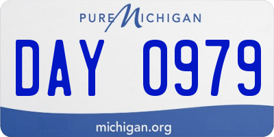 MI license plate DAY0979