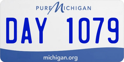 MI license plate DAY1079