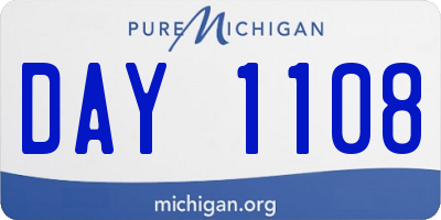 MI license plate DAY1108