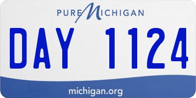 MI license plate DAY1124