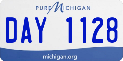 MI license plate DAY1128