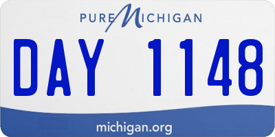 MI license plate DAY1148