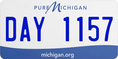 MI license plate DAY1157