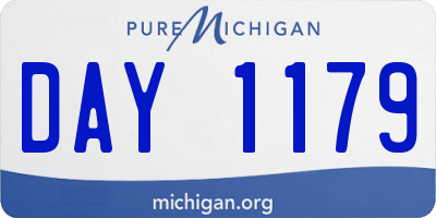 MI license plate DAY1179