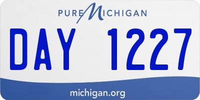 MI license plate DAY1227
