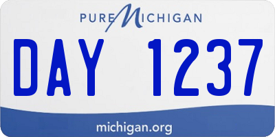 MI license plate DAY1237